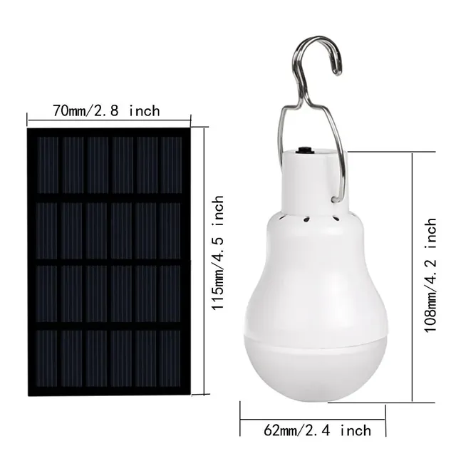 Ampoule solaire LED étanche portable – vue 6