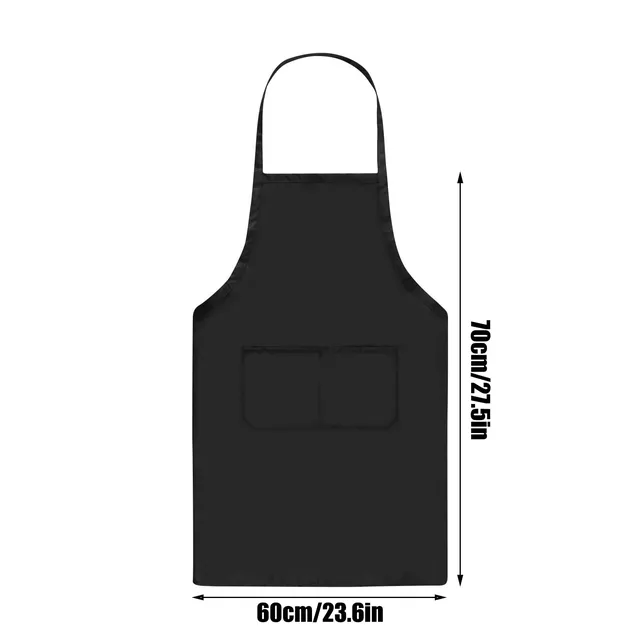 Tablier uni pour femmes et hommes avec doubles poches – vue 6