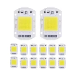 Puce LED 20W 30W 50W AC 220V IC intelligent pas besoin de pilote lampe COB perles lampe extérieure bricolage projecteur éclairage matriciel