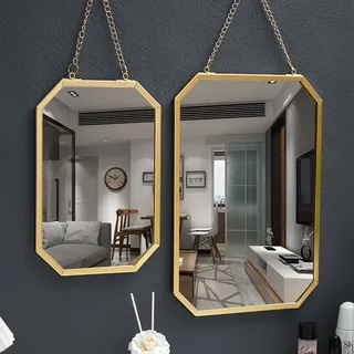 Miroir mural rectangulaire en fer de Style nordique