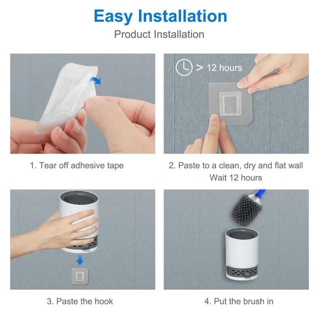 Brosse de toilette en Silicone à pulvérisation d'eau – vue 4