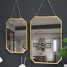 Miroir mural carré en fer forgé de Style nordique – vue 2