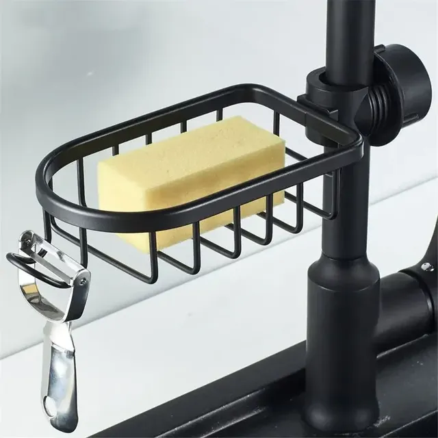 Panier rangement porte eponge savon douche métallique… – vue 5