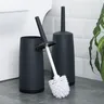 Brosse de toilette en plastique avec Base sur pied – vue 1