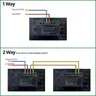 118 US AU Touch Switch 1 2 3 Gang 1 2 Way WallSub Blanc… – vue 6