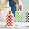 Distributeur savon liquide céramique damier brillant… – vue 3