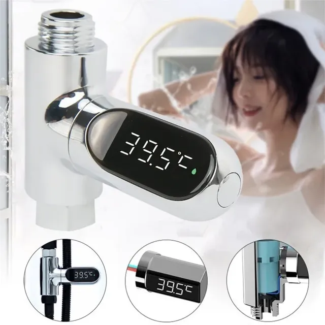 Thermomètre douche numérique LED étanche orientable… – vue 3