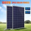 Kit complet de panneaux solaires 500W 1000W, puissance polycristalline 12V, générateur solaire Portable pour l&rsquo;extérieur, Rechargeable, pour la maison