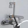 Robinet de cuisine mural en acier inoxydable – vue 4