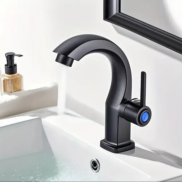 Robinet de lavabo de salle de bains monotrou moderne… – vue 4