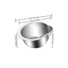 Bol passoire inox acier argenté rond profond rebord… – vue 7