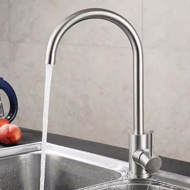 Tuyau de sortie de robinet en acier inoxydable brossé de… – vue 4