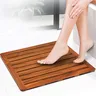 Tapis de bain de luxe en teck – vue 5