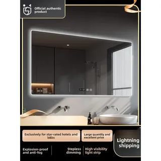 Miroir de salle de bain intelligent LED miroir de salle de bain mural…