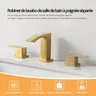 Robinet de lavabo en or brossé – vue 4