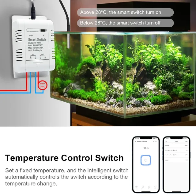 Interrupteur de température Intelligent WiFi 85-250V – vue 4