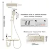 Robinet de douche de salle de bains noir moderne – vue 6