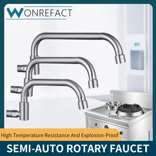 Robinet semiautomatique pivotant rotation360 mural inox brossé…