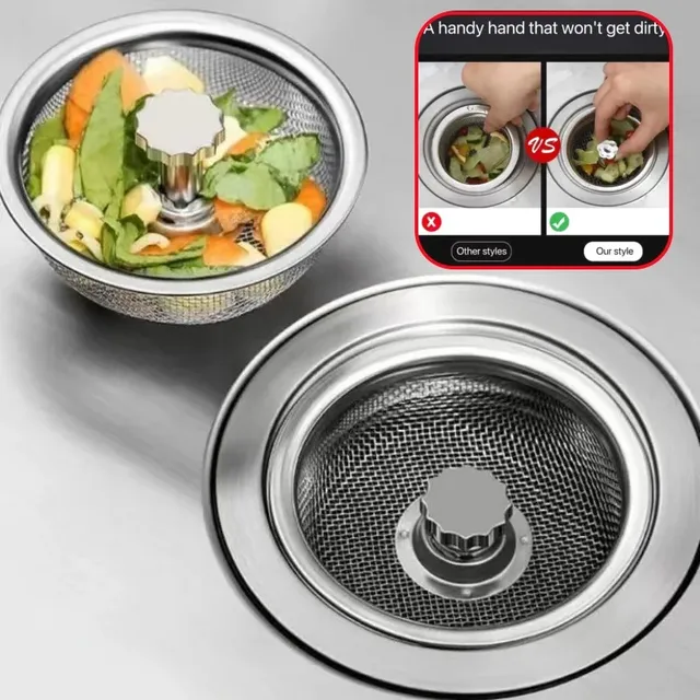 Crépine évier cuisine acier inoxydable maille fine…