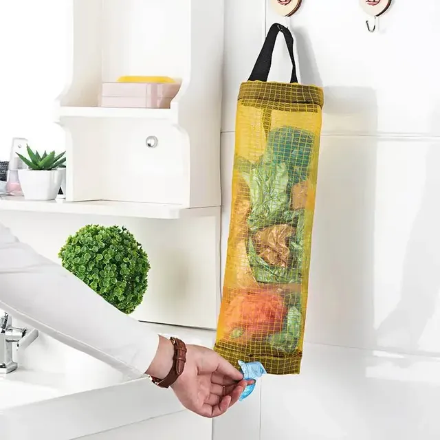 Distributeur sacs poubelle mural suspendu organisateur… – vue 3
