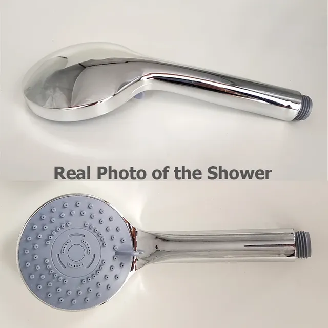 Pommeau de douche à effet de pluie chromé – vue 5