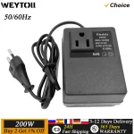 convertisseur tension 200W 220V 110V voyage adaptateur secteur compact portable intelligent sécurisé précision efficace faible consommation