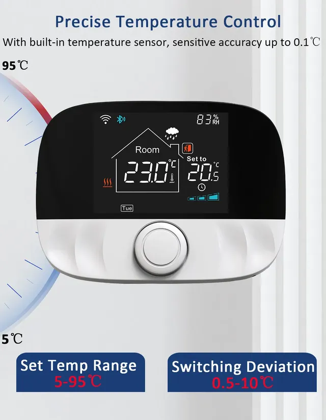 Thermostat sans fil RF – vue 2