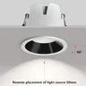 Spot encastrable LED rond plafond aluminium blanc mat… – vue 1