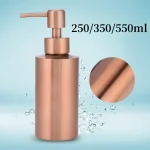 Pompe à main de comptoir de 250/350/550ml, distributeur de savon liquide, bouteille de Lotion, accessoires de cuisine et de salle de bains en acier inoxydable