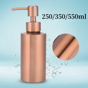 Pompe à main de comptoir de 250/350/550ml, distributeur de savon liquide, bouteille de Lotion, accessoires de cuisine et de salle de bains en acier inoxydable