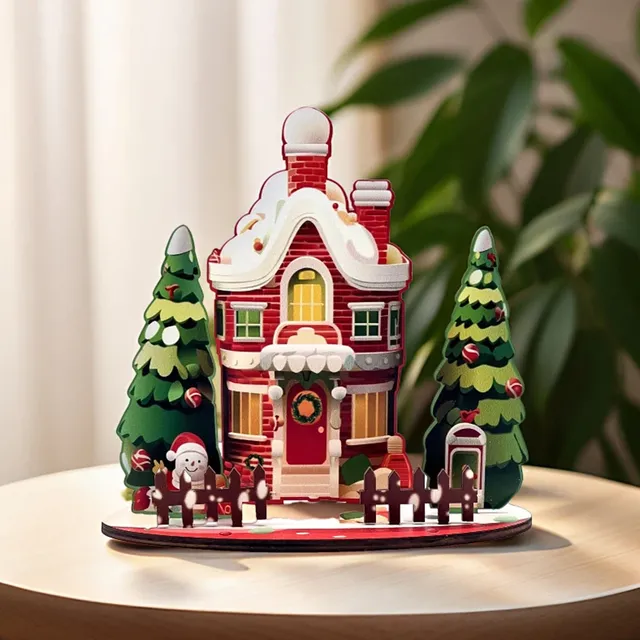 Maison de dessin animé de Noël décorative – vue 3