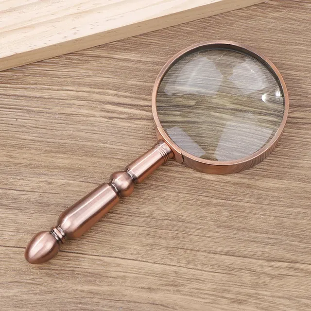 Loupe lecture rétro métal bronze grossissement vingt… – vue 4