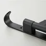 Porte serviettes rotatif aluminium inoxydable noir mat… – vue 4