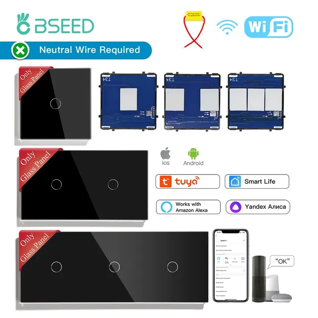 BSEED Wifi commutateurs en direct simples fonction…