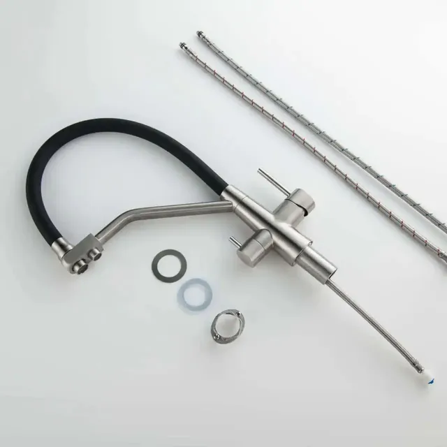 Robinet d'évier de cuisine en acier inoxydable 304 – vue 5