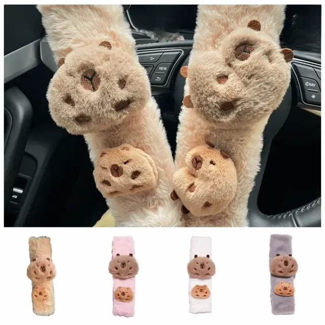 Housse de ceinture de sécurité de voiture Capybara souple – vue 6