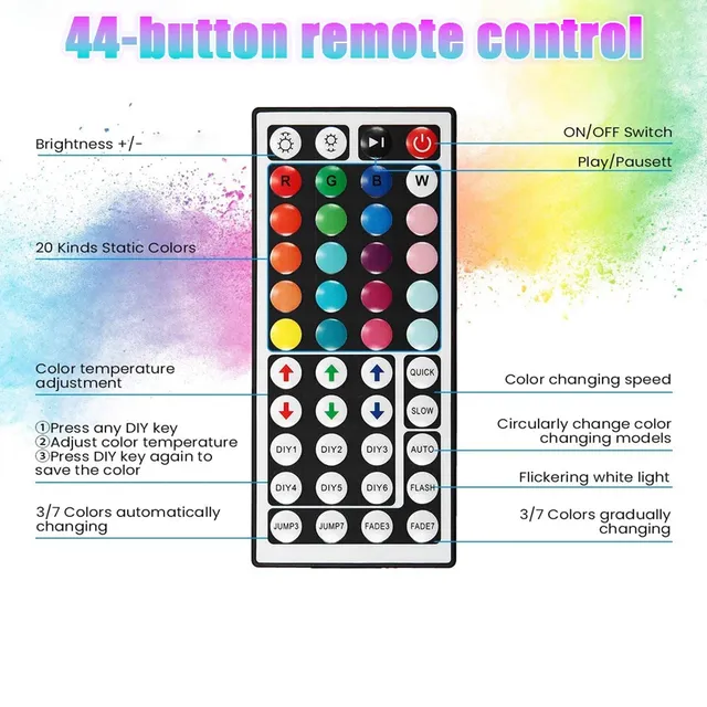 Bande lumineuse LED intelligente – vue 3