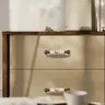 Poignée bouton céramique porcelaine ivoire floral rose… – vue 6