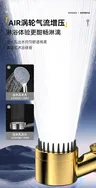 Pommeau de douche doré avec filtre haute pression – vue 5