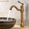 Robinet de lavabo Antique en laiton à poignée unique – vue 2