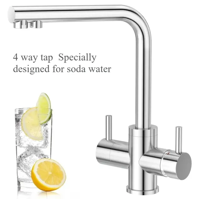 Soda robinet de cuisine 4 voies mitigeur d'évier de…