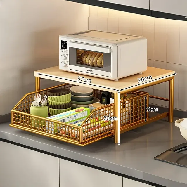 Support de rangement pour micro-ondes de cuisine moderne – vue 5