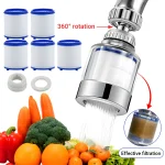 Filtre à eau du robinet, peut tourner 360 ° , filtre à eau, robinet, purificateur d&rsquo;eau de filtre anti-éclaboussures de cuisine