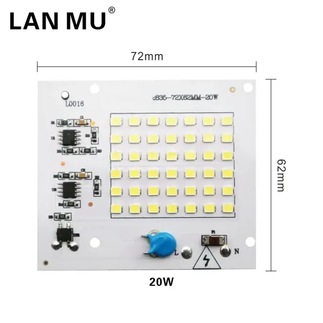 Puces de lampe LED 220V SMD ampoule 2835 Smart IC… – vue 3