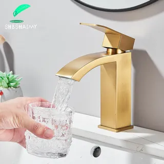 Robinet doré brossé en acier inoxydable 304