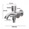 Robinet à Double sortie 1/2 "pour Machine à laver – vue 2