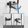 Robinet mural baignoire noir mat minimaliste cylindrique… – vue 2