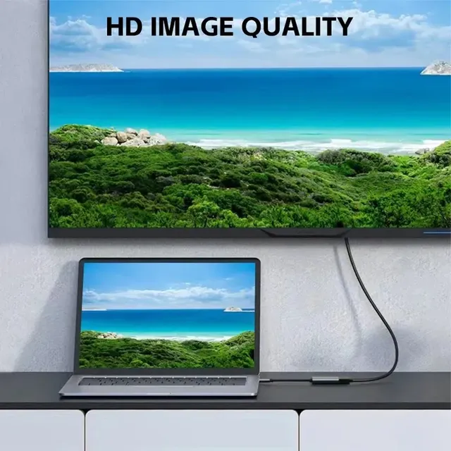 Adaptateur TYPE C vers HDTV 4K USB 3 1 mâle vers HDTV… – vue 5
