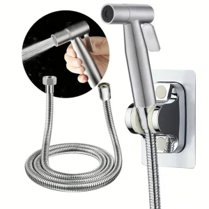 Ensemble de pulvérisateur de toilette pour Bidet en acier inoxydable, pulvérisation d’eau, salle de bains, pulvérisateur de Bidet à main, douche de toilette, accessoires de toilette Ensemble de pulvérisateur de toilette pour Bidet en acier inoxydable, pulvérisation d’eau, salle de bains, pulvérisateur de Bidet à main, douche de toilette, accessoires de toilette