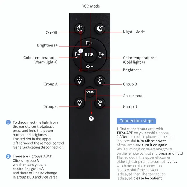 Tuya Smart Life-Plafonnier LED avec Bluetooth – vue 4